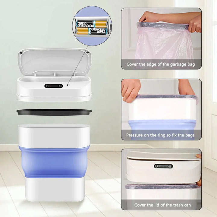 Automatic sensor dustbin cell operated