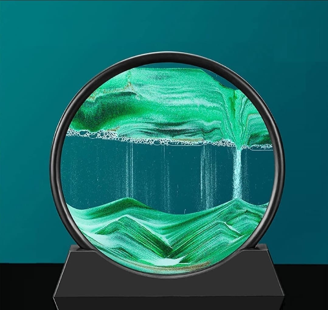 3D Moving Sand Mountain Lamp With Stand