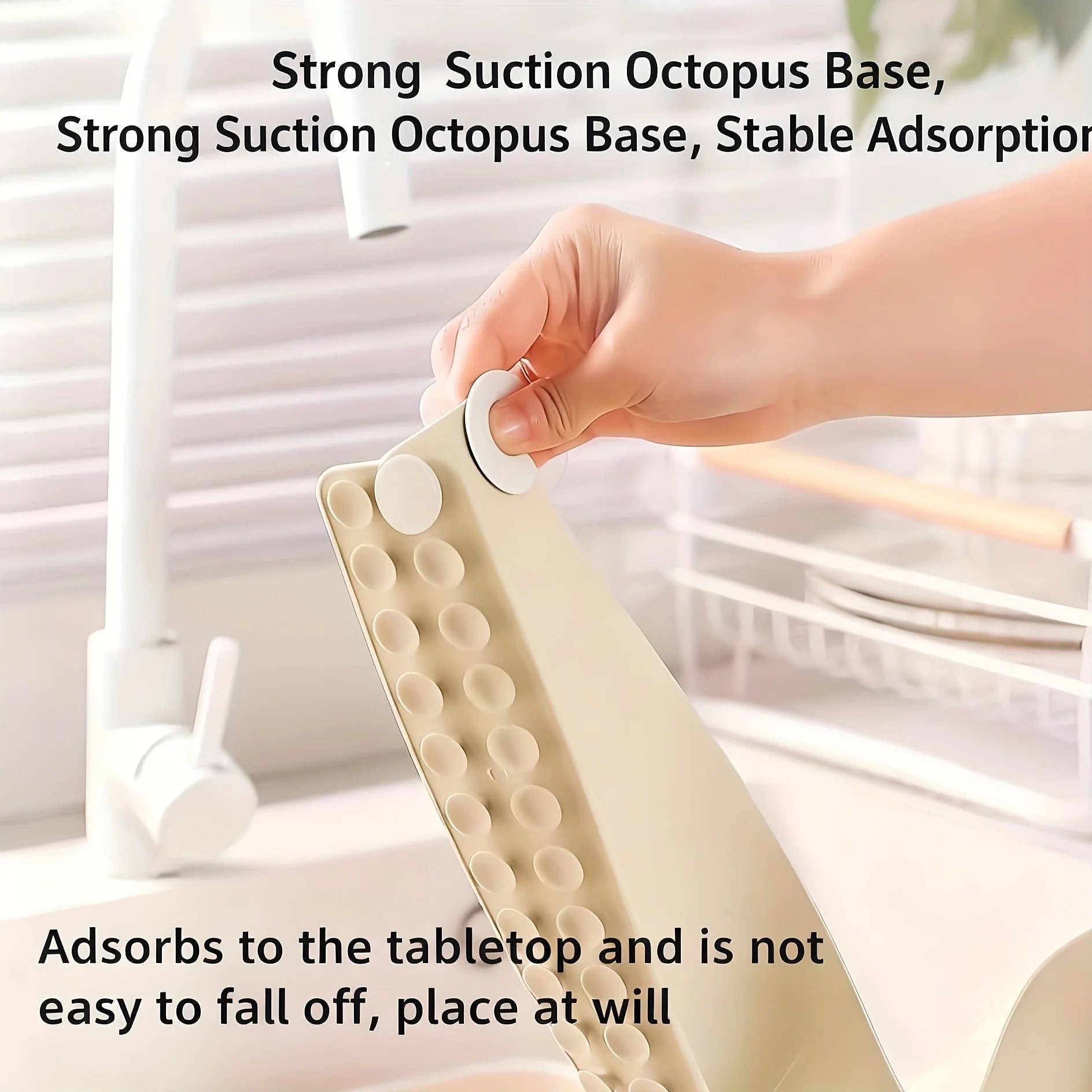 Silicone Sink Splash Guard 48cm – Kitchen Sink Water Splash Protector for Countertop